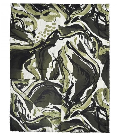 Ciepły stylowy szal szalik Chusta abstrakcyjny miękki gładki 180x75 cm (Zielony || Wielokolorowy) Ciepły stylowy szal szalik Chusta abstrakcyjny miękki gładki 180x75 cm (Zielony || Wielokolorowy)