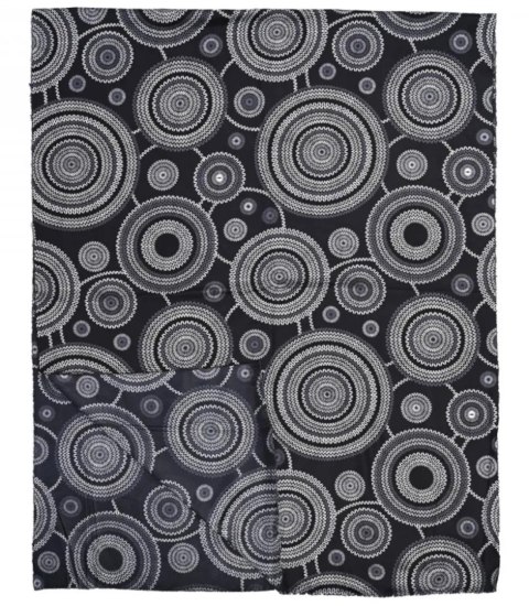 Ciepły szal szalik Elegancki frędzle orientalny miękki Zjawiskowy 180x75 cm (Wielokolorowy || Czarny)