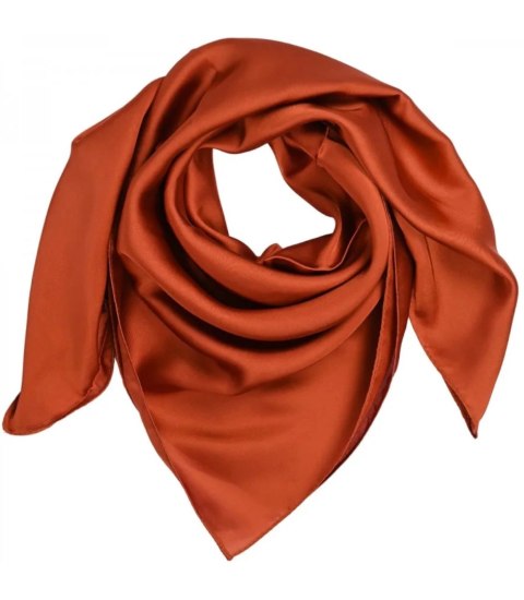 Delikatna gładka chusta chustka szal jednokolorowa elegancka 70x70 cm (Pomarańczowy) Delikatna gładka chusta chustka szal jednokolorowa elegancka 70x70 cm (Pomarańczowy)