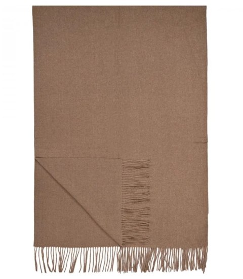 Szal szalik Gruba Chusta frędzle jednokolorowy ciepły miękki 200x70 cm (Beżowy) Szal szalik Gruba Chusta frędzle jednokolorowy ciepły miękki 200x70 cm (Beżowy)