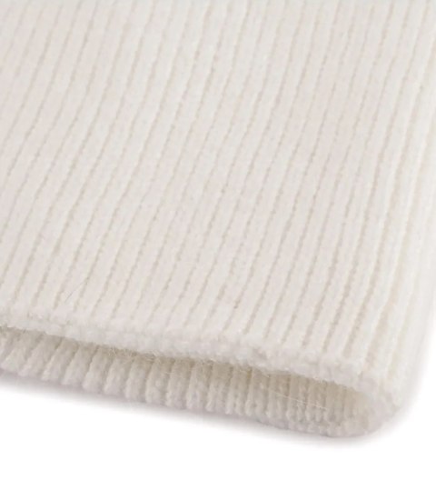 Ciepła czapka damska BEANIE zimowa jesienna jednokolorowa (Biały) Ciepła czapka damska BEANIE zimowa jesienna jednokolorowa (Biały)