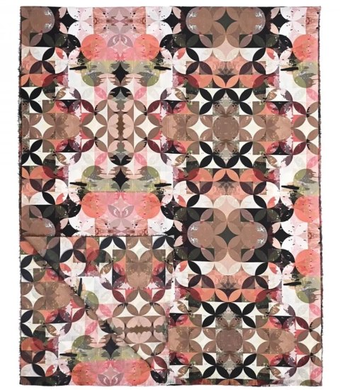 Ciepły stylowy szal szalik mozaikowy wzór miękki gładki 180x75 cm (Różowy || Wielokolorowy) Ciepły stylowy szal szalik mozaikowy wzór miękki gładki 180x75 cm (Różowy || Wielokolorowy)