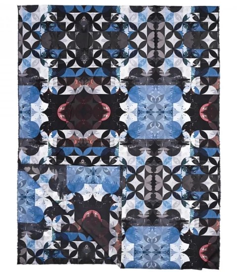 Ciepły stylowy szal szalik mozaikowy wzór miękki gładki 180x75 cm (Wielokolorowy || Niebieski) Ciepły stylowy szal szalik mozaikowy wzór miękki gładki 180x75 cm (Wielokolorowy || Niebieski)