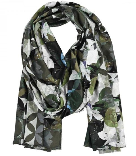 Ciepły stylowy szal szalik mozaikowy wzór miękki gładki 180x75 cm (Zielony || Wielokolorowy) Ciepły stylowy szal szalik mozaikowy wzór miękki gładki 180x75 cm (Zielony || Wielokolorowy)
