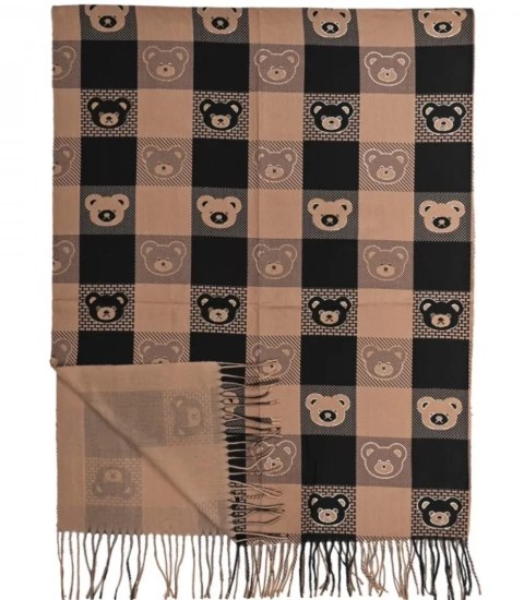 Ciepły stylowy szal szalik wzór kratka miękki gładki 180x70 cm (Brązowy || Wielokolorowy) Ciepły stylowy szal szalik wzór kratka miękki gładki 180x70 cm (Brązowy || Wielokolorowy)