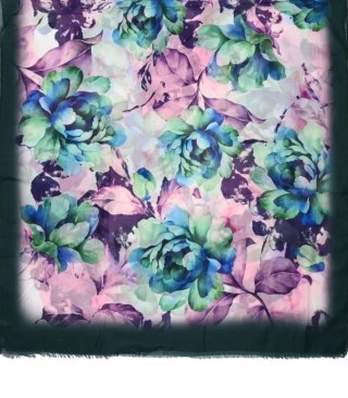 Stylowa chusta chustka szal wiskoza we wzory Elegancka 180cmx90cm (Wielokolorowy)