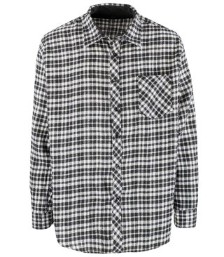 Męska koszula w kratę bawełna REGULAR FIT (Wielokolorowy || Czarny) 39/40