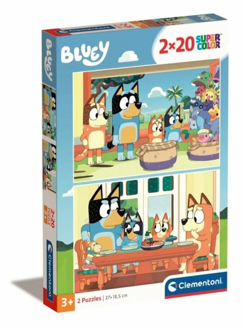 Clementoni Puzzle 2x20el SuperColor Bluey 24807