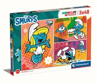 Clementoni Puzzle 3x48el Smerfy 25276