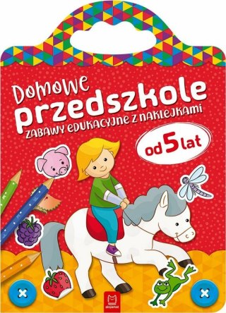 Książeczka Domowe przedszkole od 5 lat. Zabawy edukacyjne z naklejkami