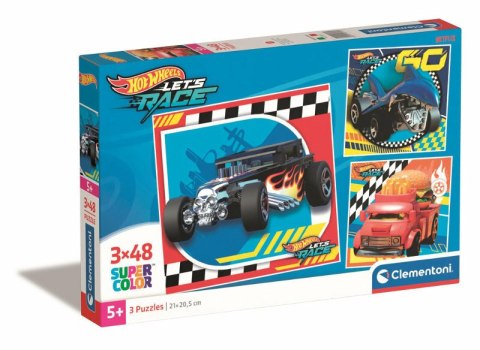 Clementoni Puzzle 3x48el Hot Wheels Lets Race 25313