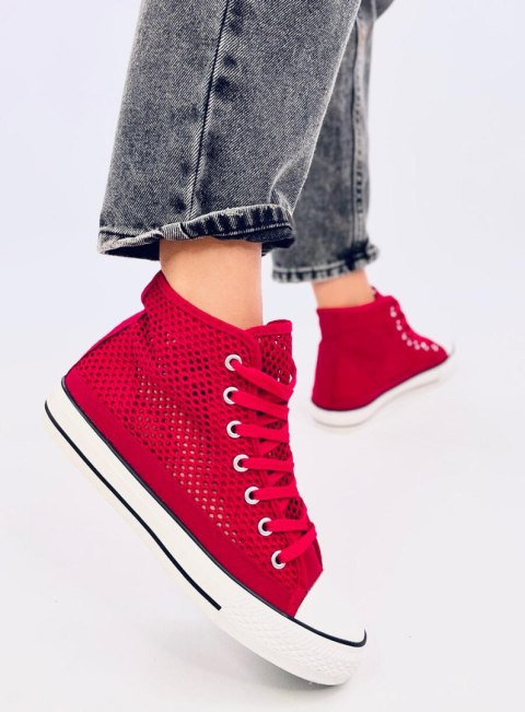 Ażurowe trampki za kostkę MOUSSE RED Ażurowe trampki za kostkę MOUSSE RED
