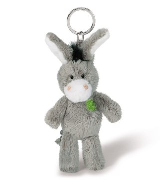 NICI 47868 Brelok pluszowy osiołek Donkey 10cm liść koniczyny