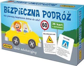 Bezpieczna podróż quiz edukacyjny ADAMIGO