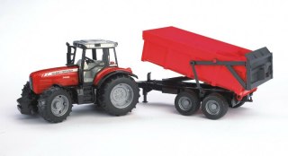 Traktor Massey Ferguson 7480 z przyczepą wywrotką 02045 BRUDER