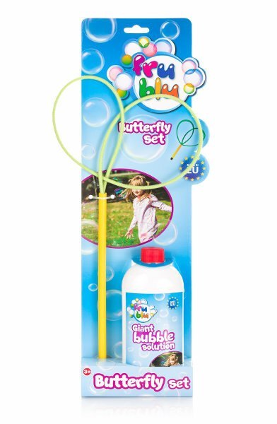 Bańki Fru Blu - zestaw motylek + 0,5l płynu blister 8215 TM TOYS p12