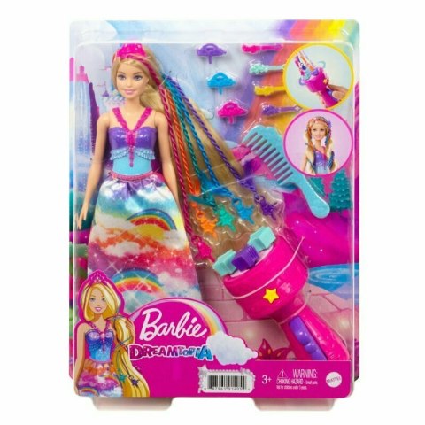 Barbie Lalka Dreamtopia Księżniczka Zakręcone pasemka GTG00 MATTEL