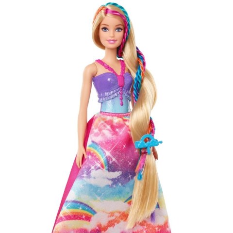 Barbie Lalka Dreamtopia Księżniczka Zakręcone pasemka GTG00 MATTEL