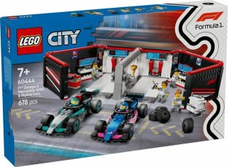 LEGO 60444 CITY F1 Garaż i bolidy Mercedes-AMG i Alpine p3