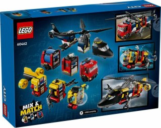 LEGO 60462 CITY Zestaw z helikopterem, wozem strażackim i łodzią podwodną p3