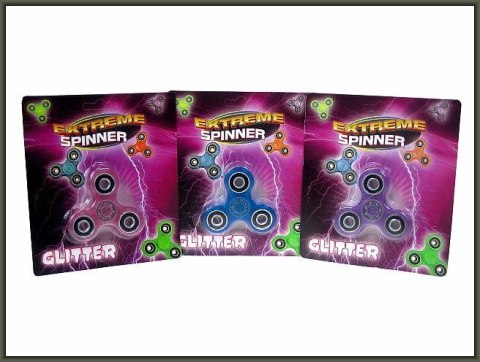 PROMO xtreme spinner 7x7,5cm brokatowy blister 620378 mix cena za 1szt