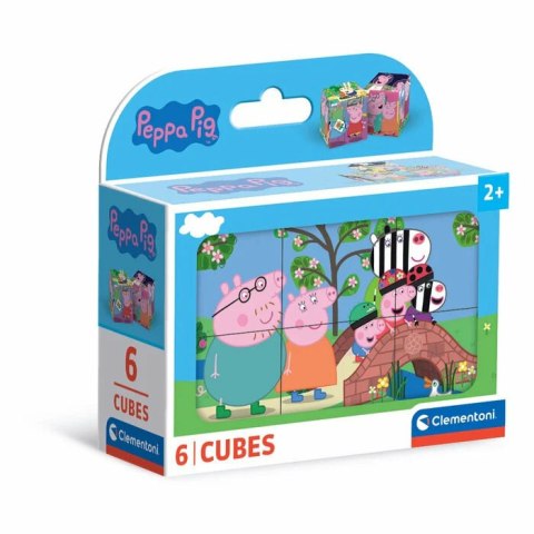 Clementoni Klocki obrazkowe 6el Świnka Peppa Peppa Pig 40659