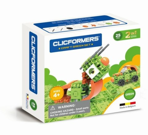 PROMO Klocki CLICFORMERS Craft set zielony 25el. 807003