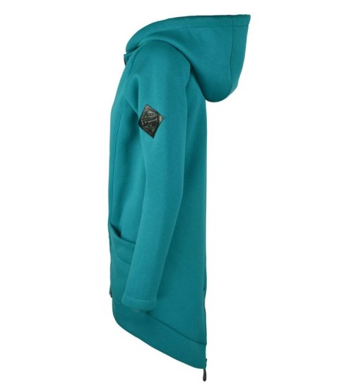 Długa bluza damska z kapturem parka gruba ciepła (Zielony) S (36) Długa bluza damska z kapturem parka gruba ciepła (Zielony) S (36)