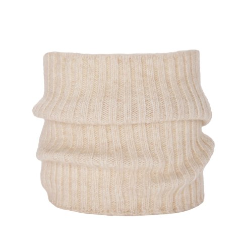 Komin zimowy damski, beżowy, z wełną merino, Besta Komin zimowy damski, beżowy, z wełną merino, Besta