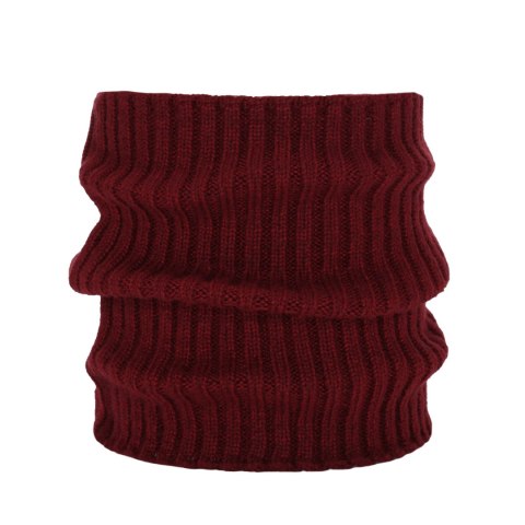 Komin zimowy damski, bordowy, z wełną merino Besta Komin zimowy damski, bordowy, z wełną merino Besta