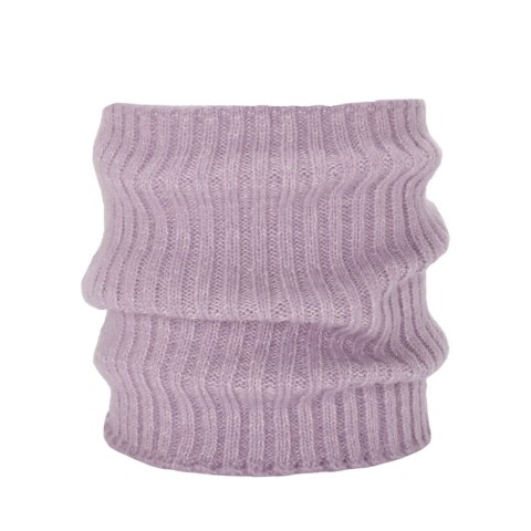 Komin zimowy damski, fioletowy, z wełną merino, Besta Komin zimowy damski, fioletowy, z wełną merino, Besta