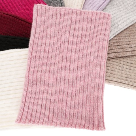 Komin zimowy damski, fioletowy, z wełną merino, Besta Komin zimowy damski, fioletowy, z wełną merino, Besta