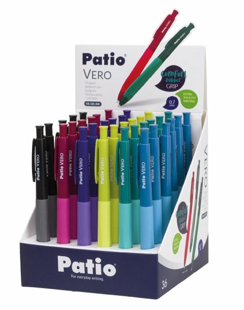 Długopis Vero oil gel niebieski p36 37589PTR Patio mix cena za 1 szt