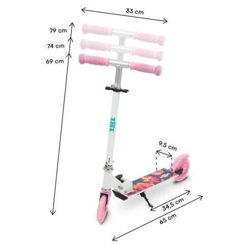 Hulajnoga składana WXM 120mm SKIPO Floral