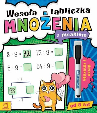 Wesoła tabliczka mnożenia z pisakiem. Piszę i zmazuję (od 8 lat)