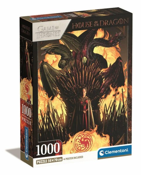 Clementoni Puzzle 1000el Compact House of The Dragon 39904