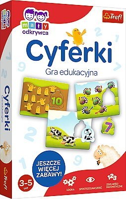 Cyferki mały odkrywca gra edukacyjna 01946 Trefl p12