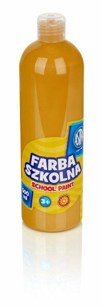 Farba szkolna butelka 500ml jasno brązowa ASTRA