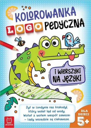 Kolorowanka logopedyczna i wierszyki na języki