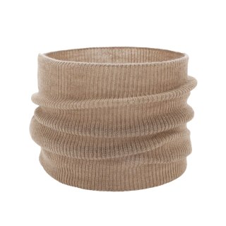 Komin jesienny, wiosenny dziecięcy, beżowy, 100% wełniany merino Zaria