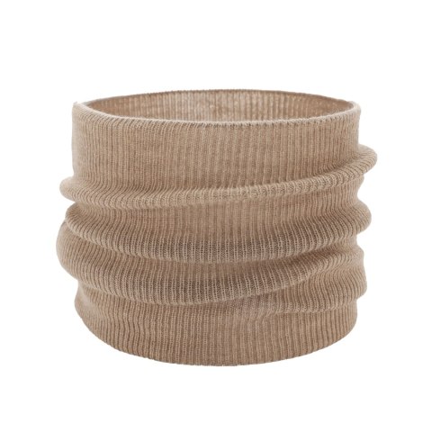 Komin jesienny, wiosenny dziecięcy, beżowy, 100% wełniany merino Zaria