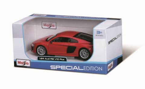 MAISTO 31513 Audi R8 V10 plus czerwone, samochód 1:24