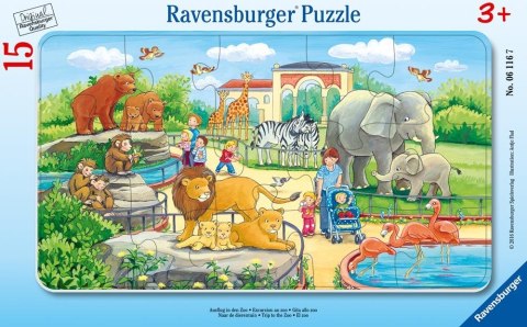 PROMO Puzzle 15el ramkowe Wycieczka do Zoo 061167 RAVENSBURGER p24