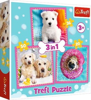 Puzzle 3w1 Pieski w kąpieli 34845 TREFL p8