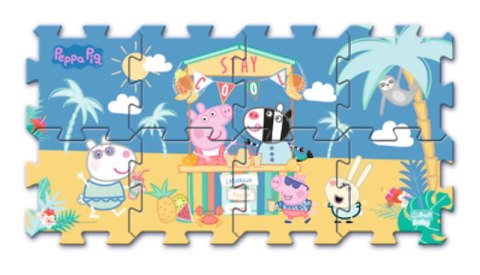 Układanka puzzlopianka Świnka Peppa Summer - Lato na plaży 61363 Trefl