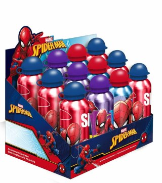 Bidon aluminiowy 500ml 3 wzory Spiderman SP50002 Kids Euroswan mix cena za 1 szt p12