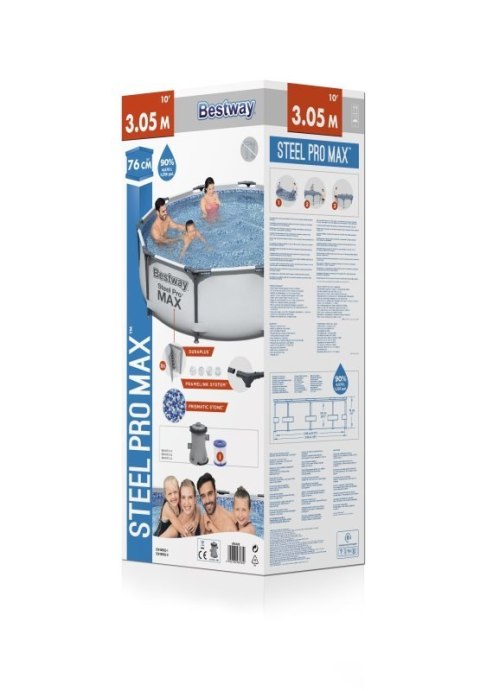 PROMO Basen stelażowy 305x76cm 56408 BESTWAY