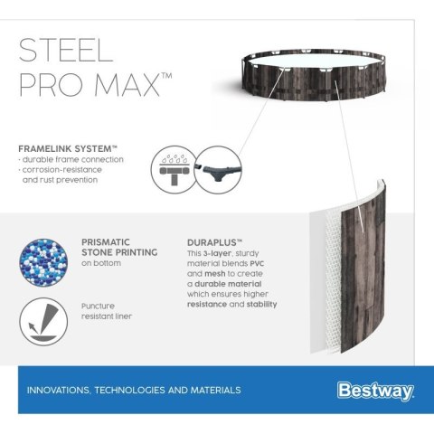 PROMO Basen stelażowy 427x107cm 5614Z BESTWAY