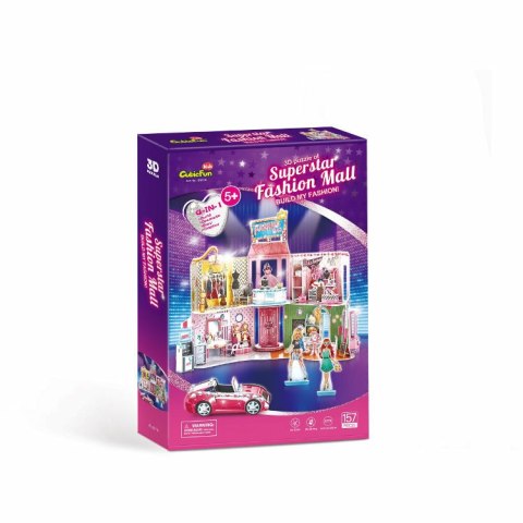 Puzzle 3D 157el. Superstar Fashion Mall. Modne Centrum Handlowe E1617H Cubic Fun