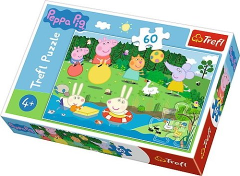 Puzzle 60el Świnka Peppa Wakacyjna zabawa 17326 TREFL p20